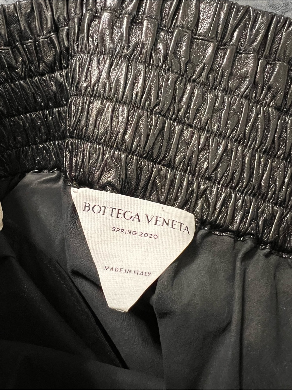 Bottega Veneta Leather Bermuda shorts Women’s Size 4 Small 40 High Waisted $2750 - Picture 9 of 16